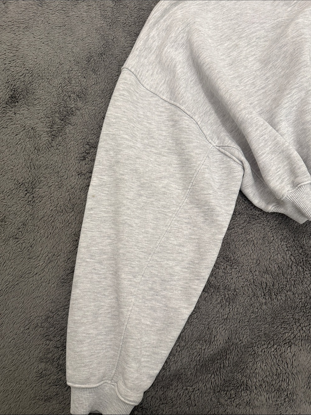 Oner Active Light Gray V-Neck Cropped Sweater - Picture 5 of 7